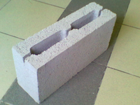 Блок перегородочный бетонный М-35 2-пустотный 120x188x390 мм