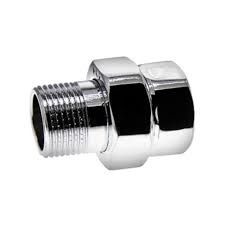 Американка прямая 1/2"х1/2" хромированнная (пара)