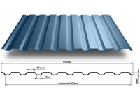 Профнастил МП20 толщина 0,45 мм