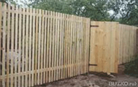 Забор из деревянного штакетника 1,7 м