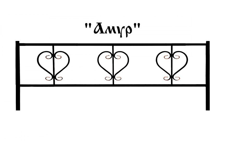 Рисунок на оградки на могилу