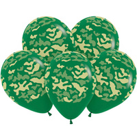 Гелиевые шары с рисунком "Камуфляжные"
