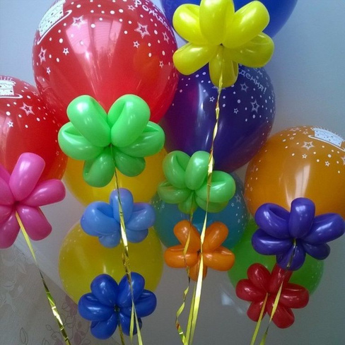 Гелиевые шары "Цветочное чудо" с доставкой