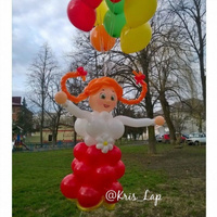 Фигура из воздушных шаров Масленица из шаров 1,1 м с доставкой