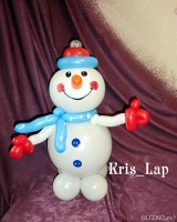 Фигура из воздушных шаров Снеговик "СнеЖорик" с доставкой