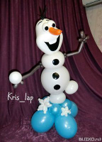 Фигура из воздушных шаров Снеговик Олаф с доставкой