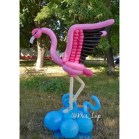 Фигура из воздушных шаров Розовый фламинго 120-135 см с доставкой