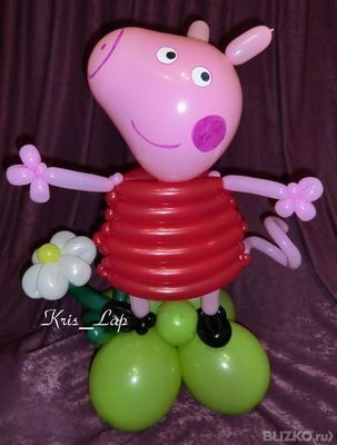 Купить Набор шаров для фотозоны Свинка Пеппа с аркой pv_ в интернет магазине Pv Decor