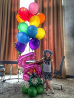 Оформление дня рождения воздушными шарами с доставкой