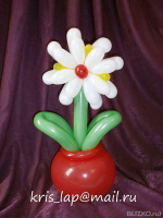 Фигура из воздушных шаров Цветок в горшке с доставкой