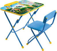 Nika Комплект Д3Ф1 Disney Феи Азбука стол+пенал+стул мягкий