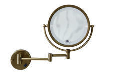 Зеркало настенное с подсветкой Medici двустороннее с 3хкратным увеличением