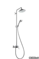 Душевая система Showerpipe Croma 220 с однорычажным смесителем, поворотный