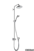 Душевая система Showerpipe Croma 220 Reno, поворотный держатель 400 мм