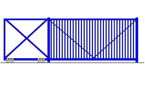 Эскиз ворот откатных ворот