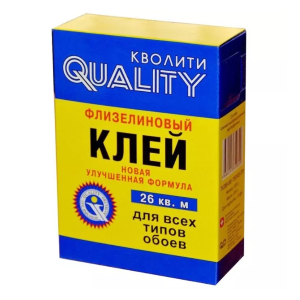 Клей обойный QUALITY «Флизелиновый. В КОРОБКЕ (200 г)