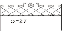 Оградка № 27 металлическая сварная