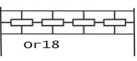 Оградка № 18 металлическая сварная