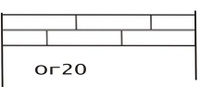 Оградка № 20 металлическая сварная