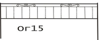 Оградка № 15 металлическая сварная