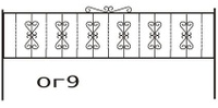 Оградка № 9 металлическая сварная