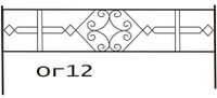 Оградка № 12 металлическая сварная
