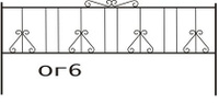 Оградка № 6 металлическая сварная