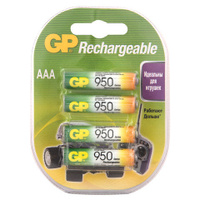 Батарейки аккумуляторные Ni-Mh мизинчиковые Комплект 4 шт. AAA HR03 950 mAh GP 95AAAHC-2DECRC4