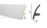 KF 501 (2,44м) Карниз для скрытой подсветки (гибкий)