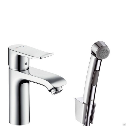 Hansgrohe смеситель для раковины с гигиеническим душем Metris 31285000