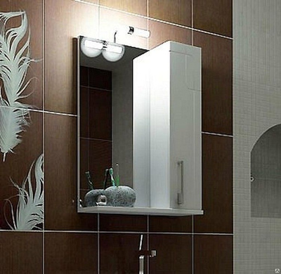 Тумбы с раковиной и зеркала-шкафы для ванной комнаты шириной 50 см в СПб - интернет-магазин Тритон
