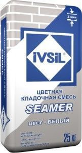 Смесь кладочная IVSIL SEAMER белый 25 кг