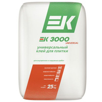 Клей ЕК 3000 для плитки 25 кг / под60меш / 1,5 т