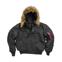 Куртка-Аляска зимняя короткая, черная р52-54, 56-58