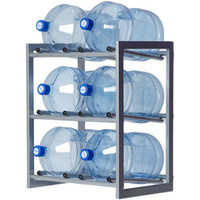 Стеллаж-стойка для бутылей с водой на 19л., СТЭЛЛА-6, 780x640x430 мм