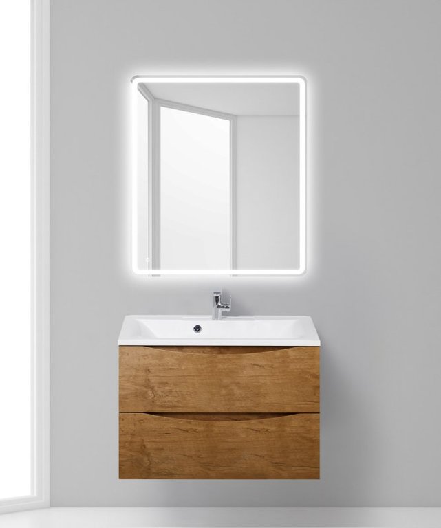 Тумба с раковиной belbagno marino 80 cappuccino lucido