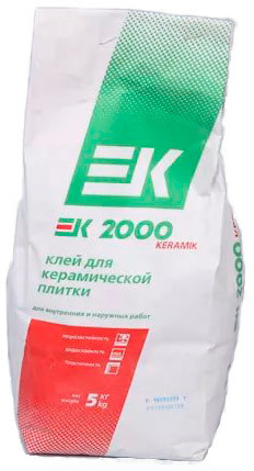 Клей для керамической плитки EK 2000 (5кг)