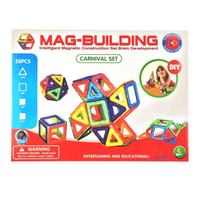 МАГНИТНЫЙ КОНСТРУКТОР MAG-BUILDING 28 ДЕТАЛЕЙ