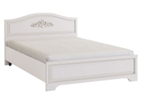 Двуспальная кровать Белла Белый / Джелато софт, 140х200 см