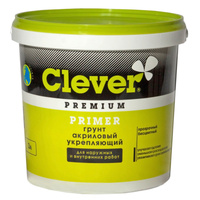 Грунт укрепляющий акриловый, CLEVER PRIMER, бесцветная 3л