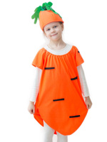 Карнавальный костюм Морковка 5-7 лет рост 122-134 см Фабрика Бока