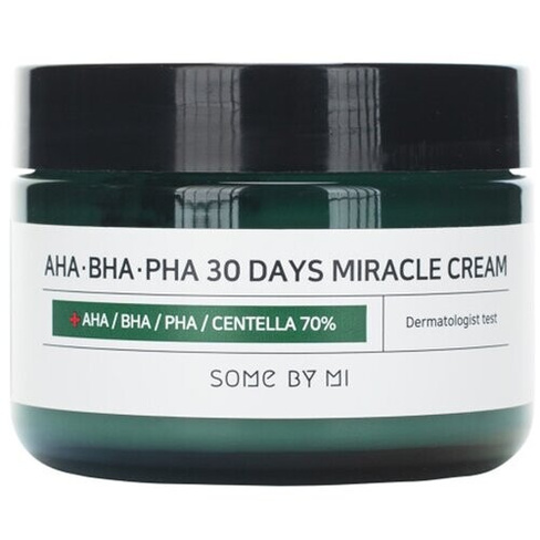 Some By Mi AHA-BHA-PHA 30 Days Miracle Cream Крем для лица с 3 видами кислот и центеллой азиатской, 60 мл