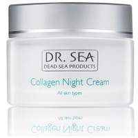 Dr. Sea ночной антивозрастной крем для лица с коллагеном и минералами Мертвого моря против морщин для всех типов кожи Co