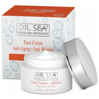 Dr. Sea Face Cream Anti-Aging Антивозрастной восстанавливающий крем с коллагеном и ретинолом для сухой и обезвоженной ко