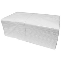 Салфетки бумажные 33x33 см белые 3-слойные 200 штук в упаковке КНР