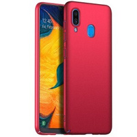 Накладка силикон Soft touch с логотипом для Samsung Galaxy A30 2019 A305 Red