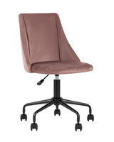 Кресло компьютерное Сиана велюр розовый Компьютерное кресло Stool Group Сиана розовый обивка велюр крестовина металл чер