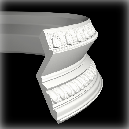 Потолочный карниз 1.50.137 гибкий