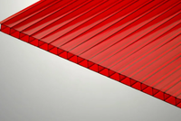 Сотовый поликарбонат 6 мм красный