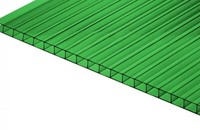Сотовый поликарбонат 8 мм зеленый